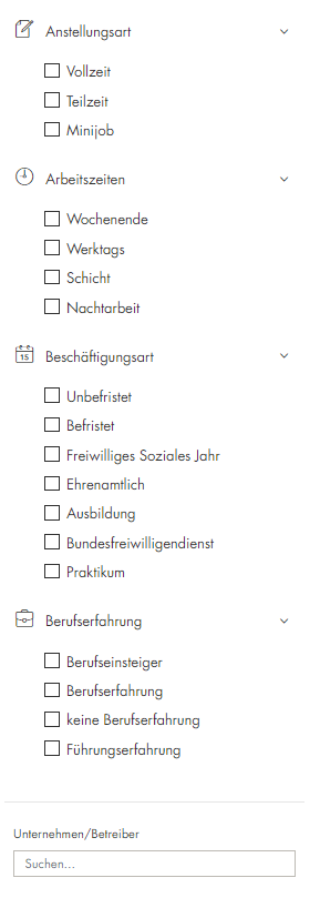 Mein-Pflegejob.de Filterfunktion | Quelle: https://www.mein-pflegejob.de/suche/deutschland